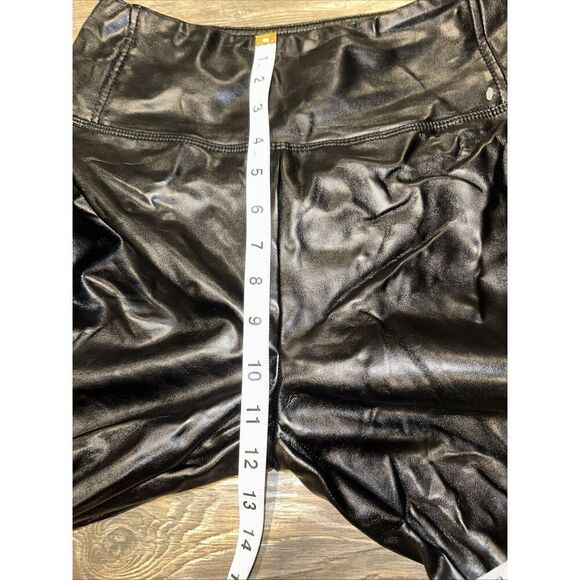 BP Womens High Waisted Faux Leather Pull-On Leggings Black Size Medium. 16 - Picture 6 of 8